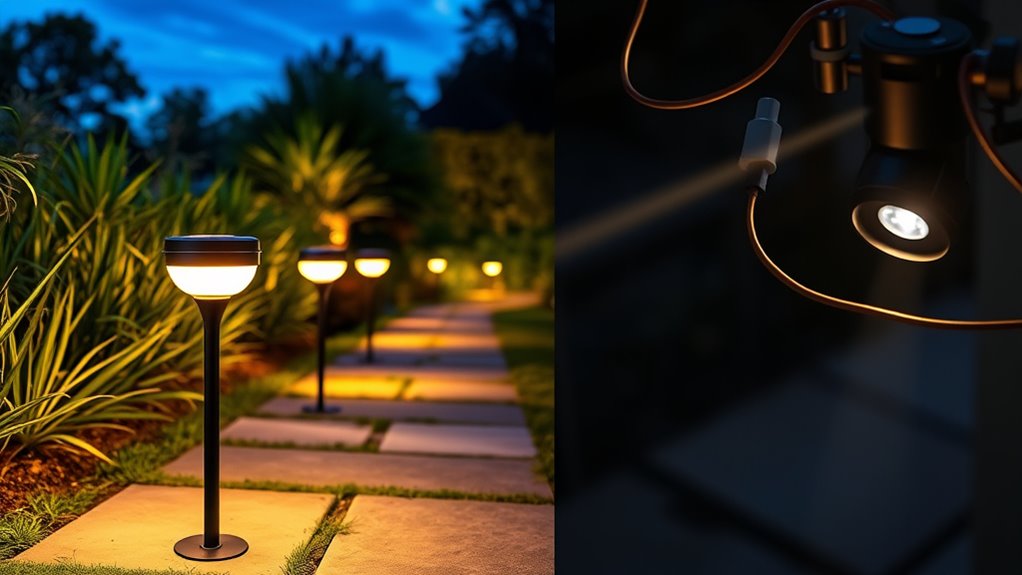 solar powered outdoor lighting system
