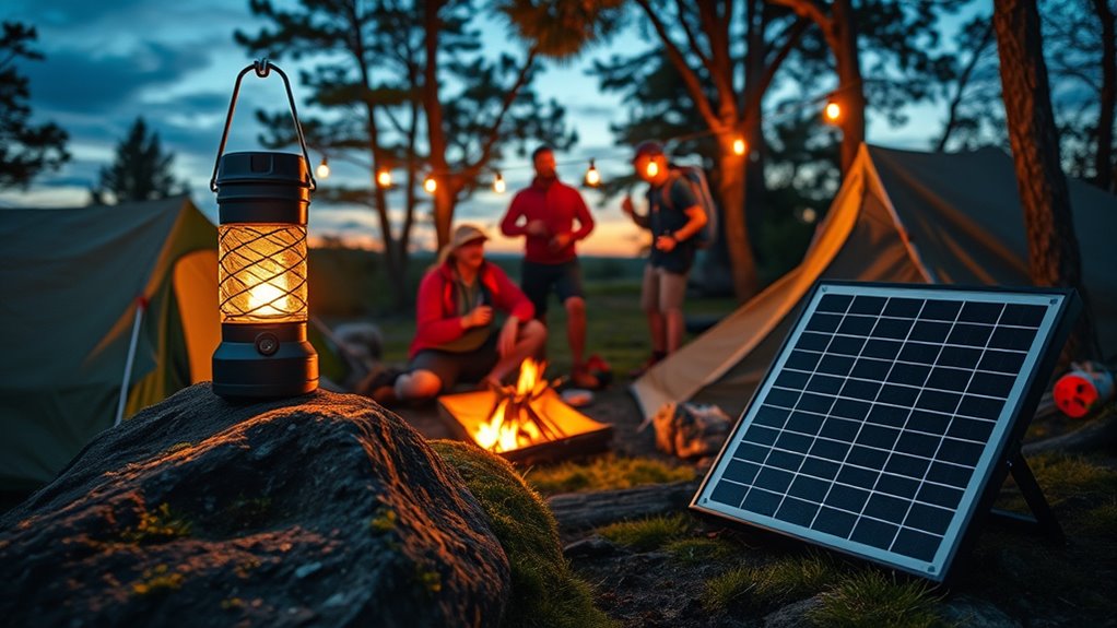 solar powered portable adjustable lighting