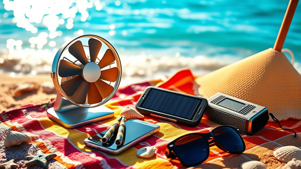 solar powered portable cooling