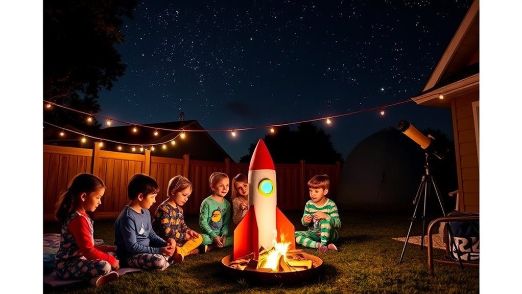 stargazing and rocket building