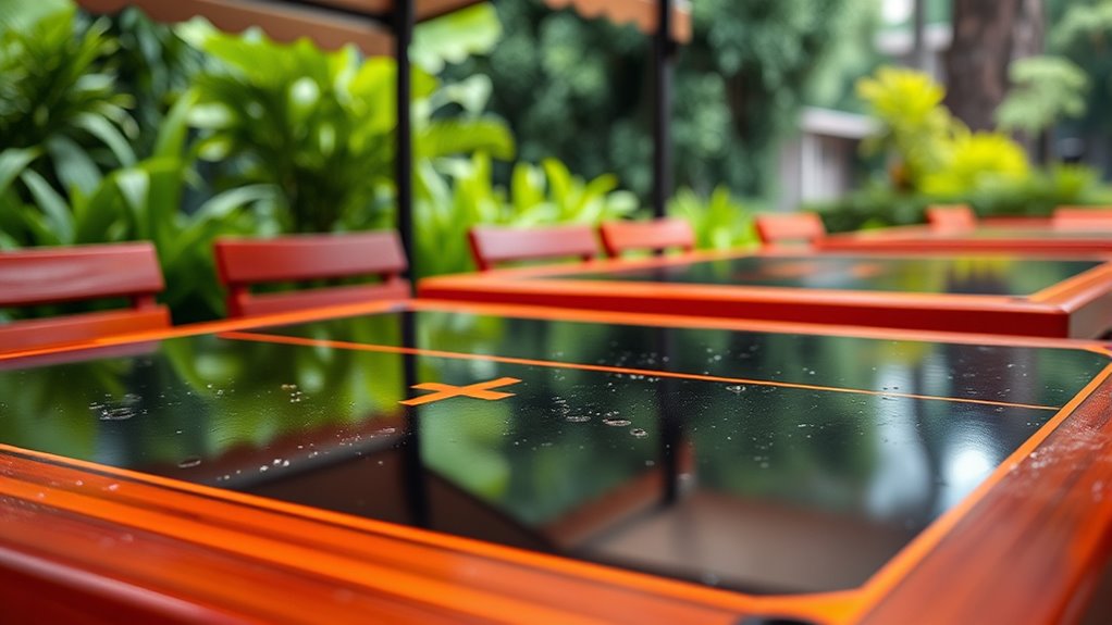 store tables properly indoors
