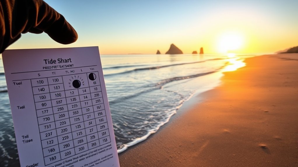 timing tides for safe swimming