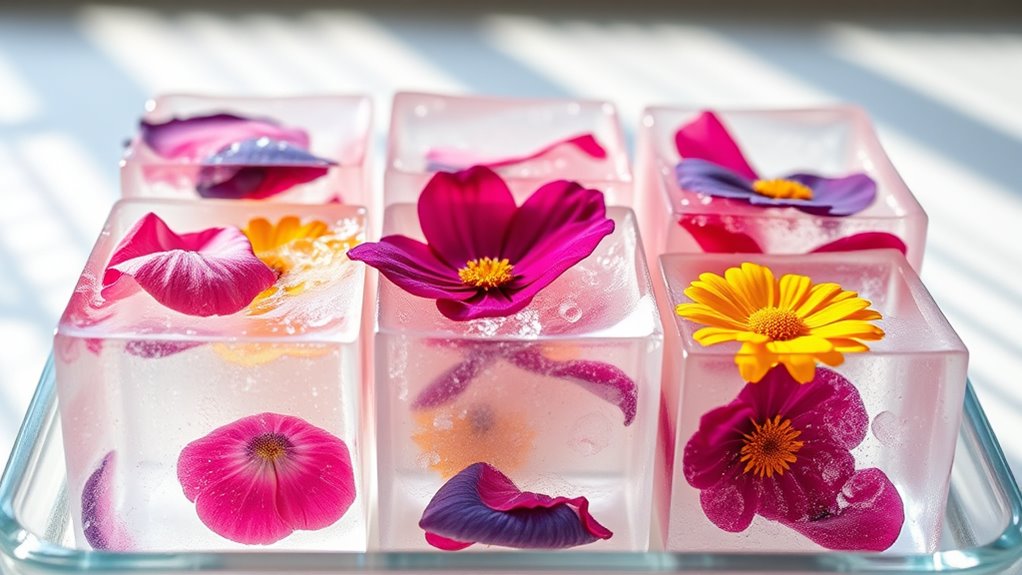 use fresh flowers and temperature