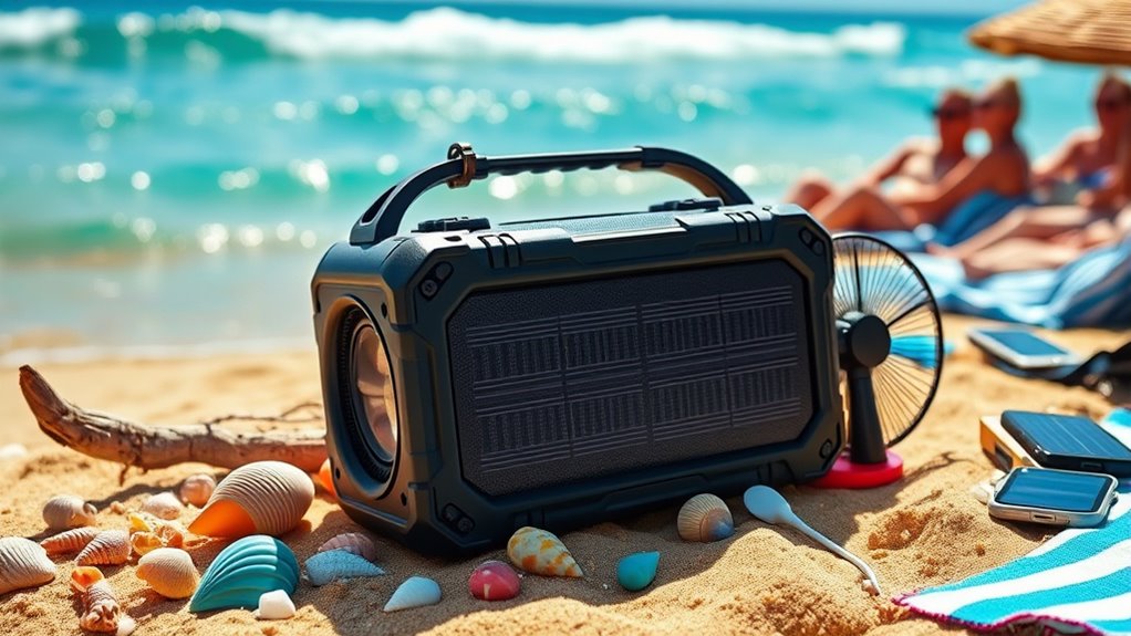waterproof solar outdoor speakers