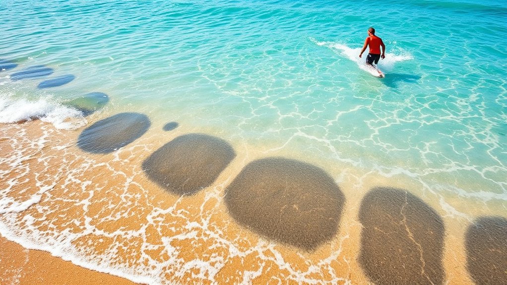 wave patterns signal rip currents