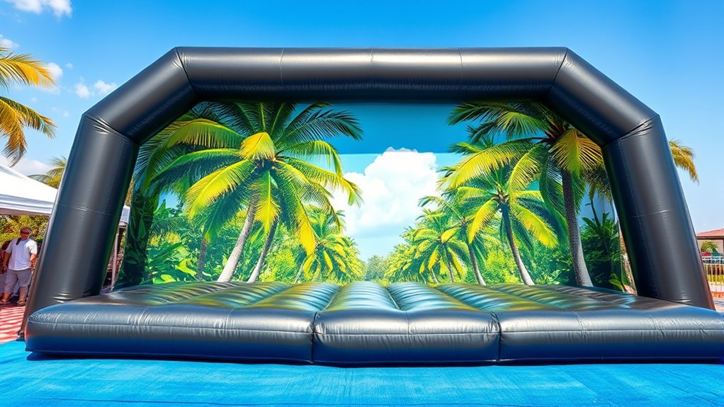 weatherproof customizable inflatable backdrops