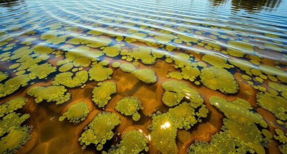algae blooms affect floating areas