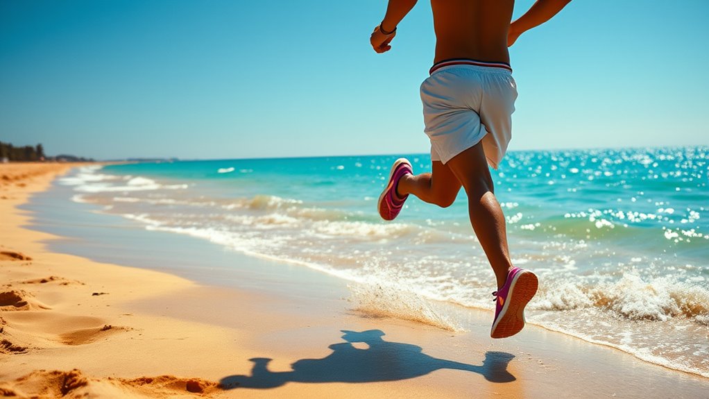 beach running requires preparation