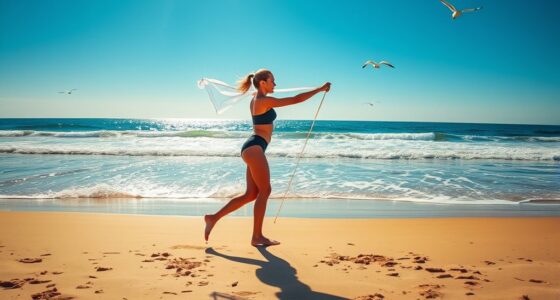 beach warm up exercises