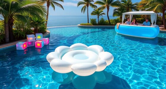 create a pool floating lounge