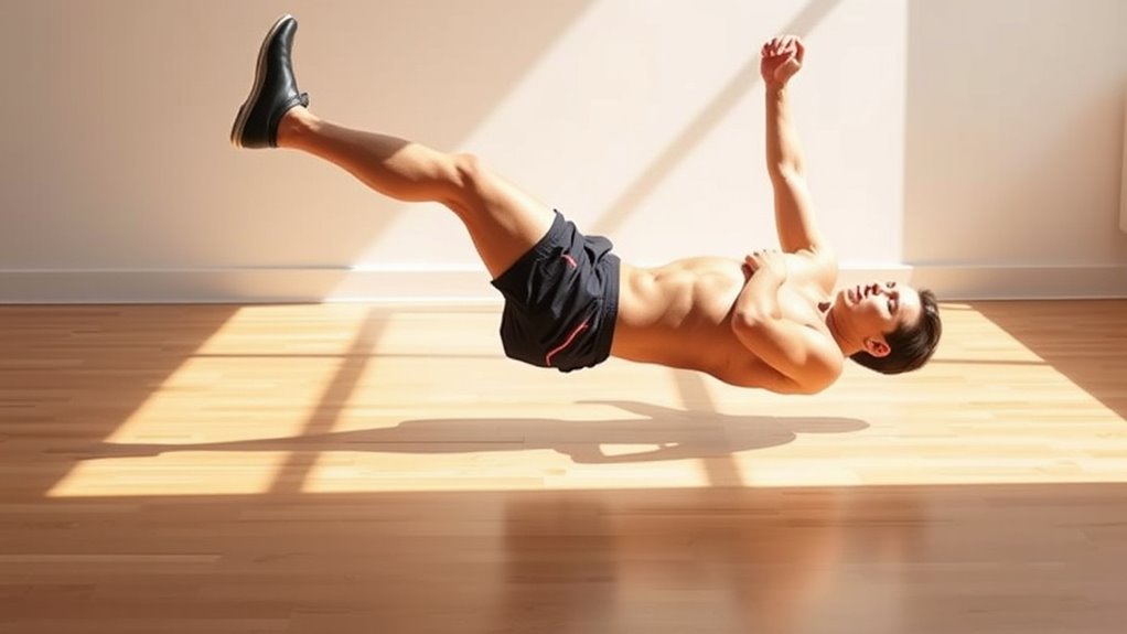 engage core stabilize shoulders