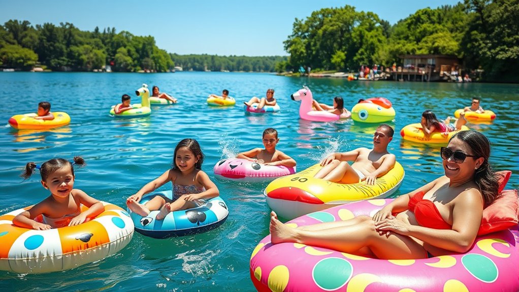 family friendly floating activities