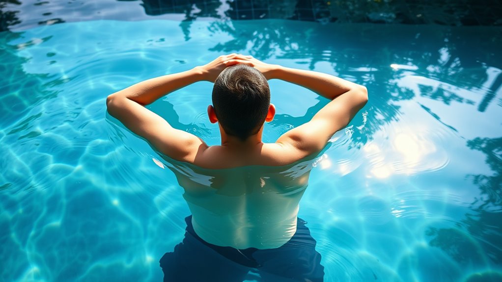 floating alleviates back tension