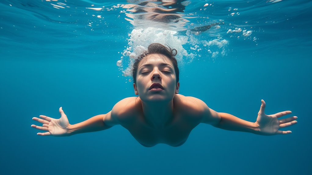 floating and breath hold exercises