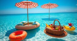 floating beach picnic ideas