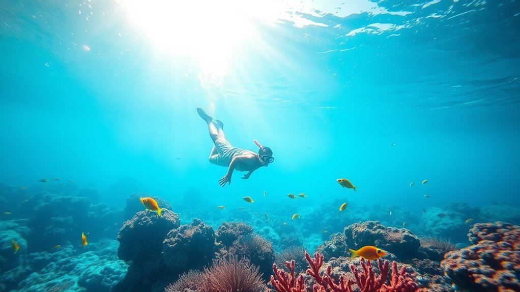 floating snorkeling marine exploration