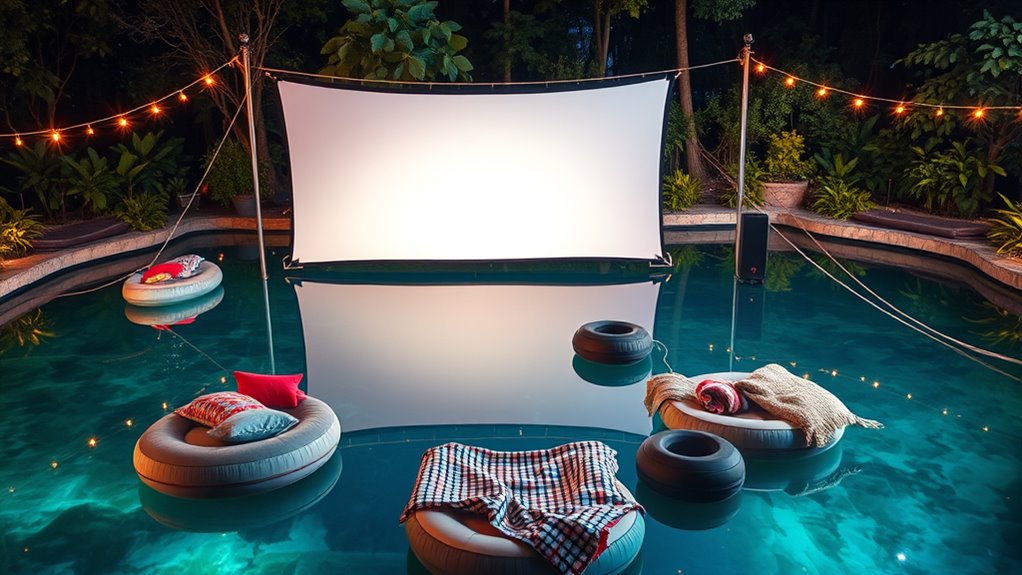 floating water based cinema experience