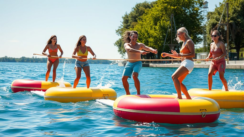 group floating relay games