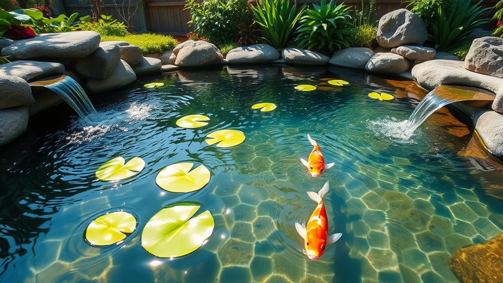 guide pond water flow