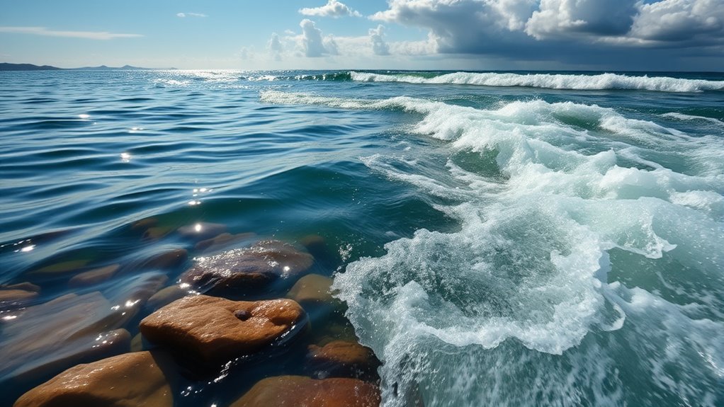 lakes rivers sea currents