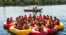 large group floating safety