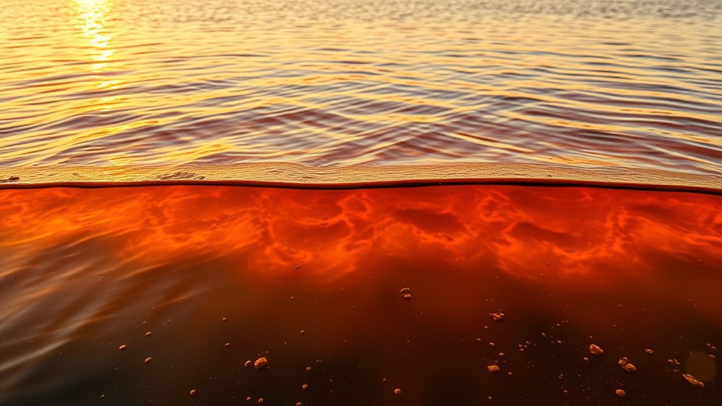 oxygen depletion in stratified waters