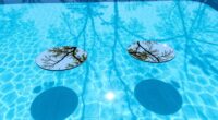 pool illusions with floating mirrors