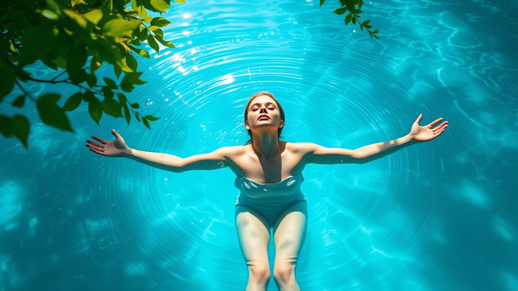 practice floating with breath