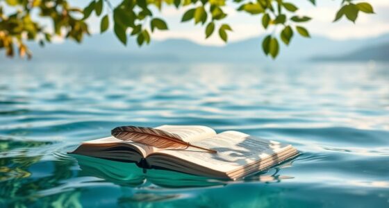 reflective writing while floating