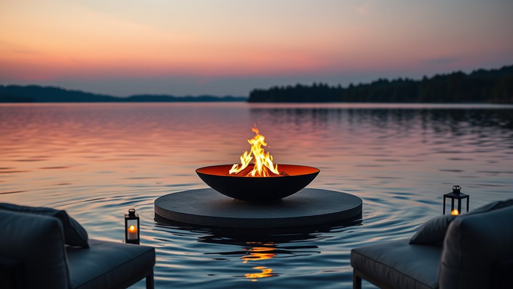 safe floating fire pits
