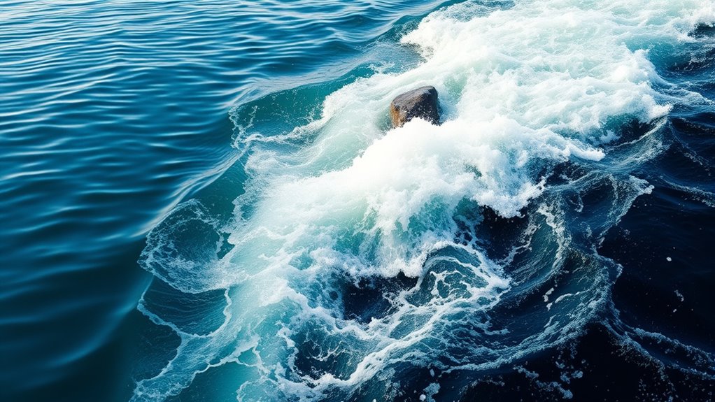 water currents driven by wind