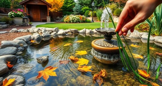 winterize backyard water features