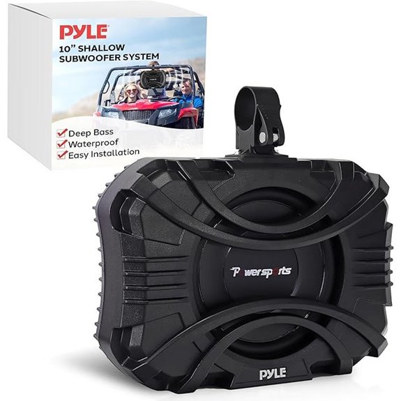 Pyle 10 Inch Water-Resistant Marine Subwoofer System