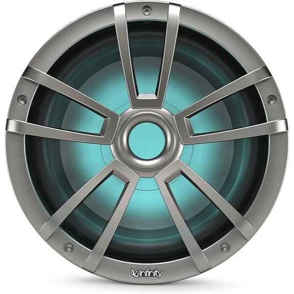 Infinity 1022MLT 10 Inch Marine RGB LED Subwoofer - Titanium