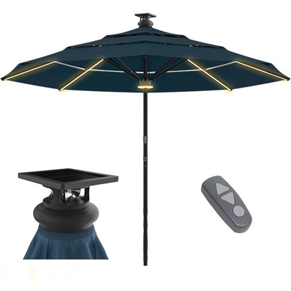 Above Height 2 Series 10ft Motorized Patio Umbrella
