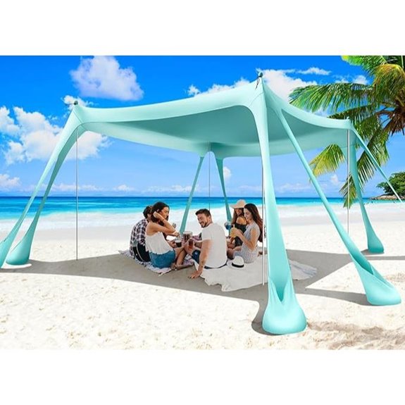 Beach Tent 10x10ft Sun Shelter with Accessories