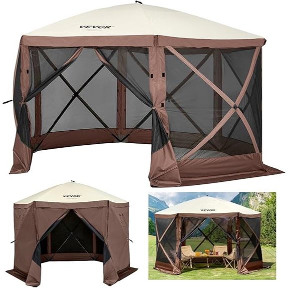 VEVOR 10x10ft Pop-Up Gazebo with Mosquito Net