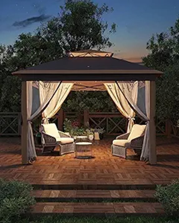 Garveelife 11x11 Pop-Up Gazebo with Mosquito Net