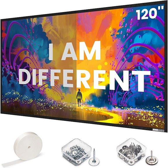 SilverMagic 120-Inch ALR Wall-Mounted Projector Screen