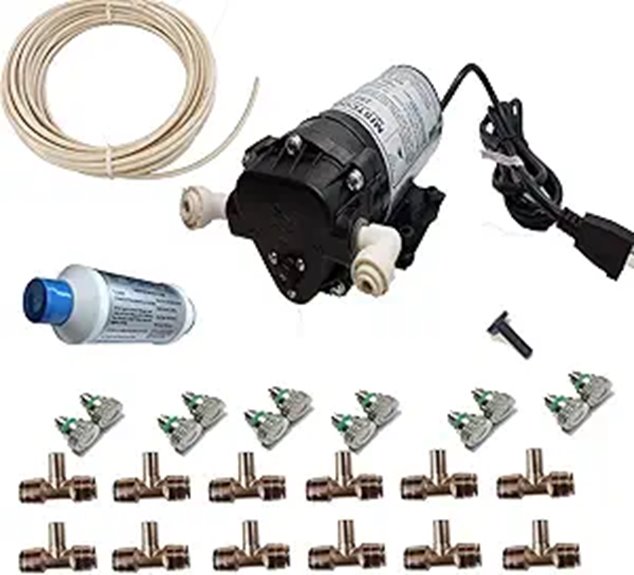 Residential Patio Misting System with 12 Nozzles