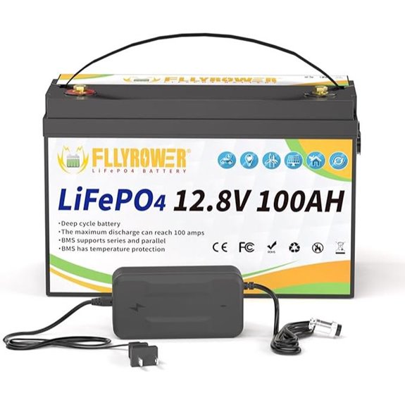 FLLYROWER 12V 100AH Lithium Battery with BMS
