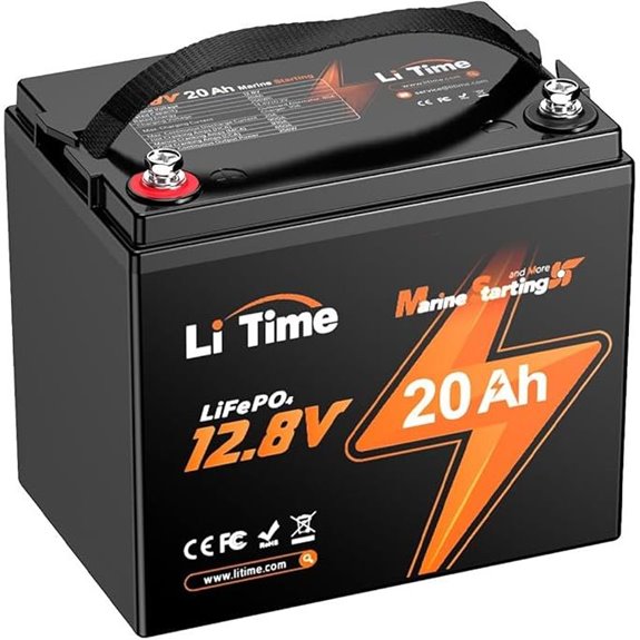 Litime 12V 20Ah Marine Lithium Battery with CCA