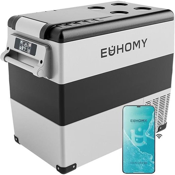 EUHOMY 12V Portable Cooler & Freezer (59QT)