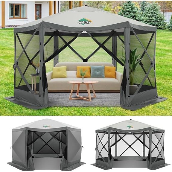 COBIZI 12x12ft Pop-up Canopy Tent with Sidewalls