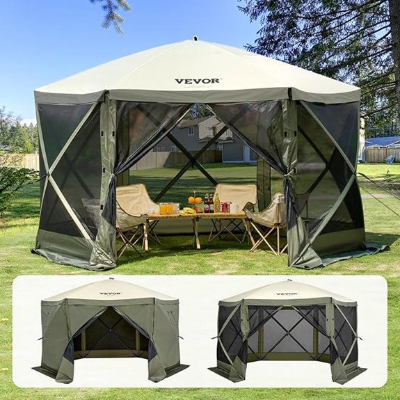 VEVOR 12x12ft Pop Up Gazebo with Mosquito Net
