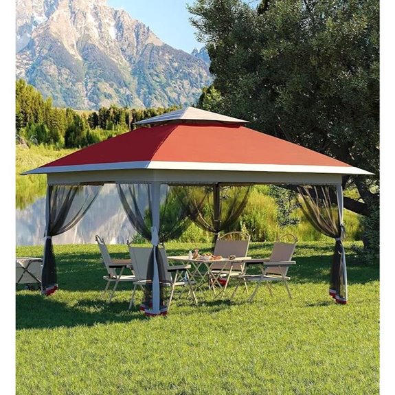 13x13 FT Pop-Up Gazebo with Mosquito Netting