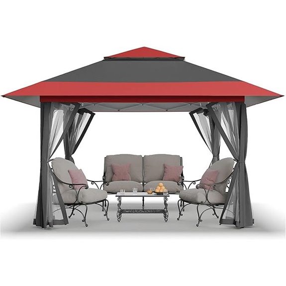CROWN SHADES 13x13 Pop Up Gazebo with Cover