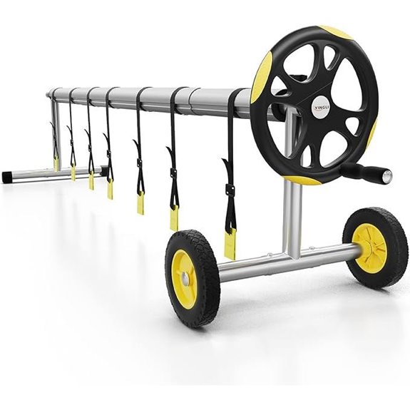 VINGLI 14ft Pool Cover Reel for Inground Pools