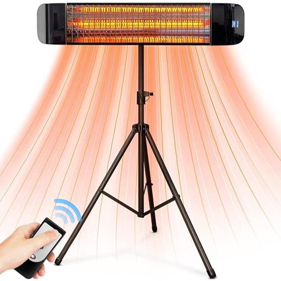 Paraheeter 1500W Infrared Outdoor Patio Heater