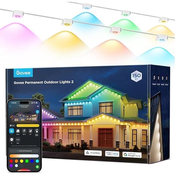 Govee 150ft RGBIC Outdoor Lights with App Control